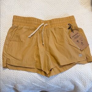 Avalanche Tan Athletic Shorts for Women